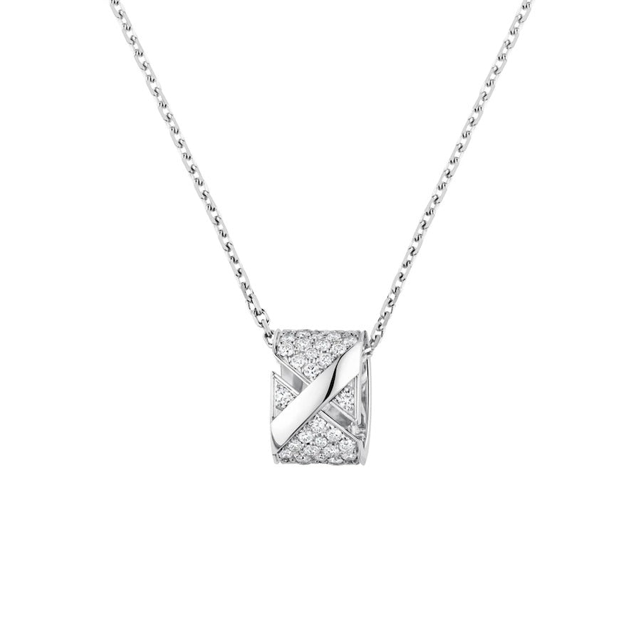 [Jesse jewelry]LIENS EVIDENCE DIAMOND PAVED NECKLACE