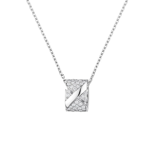 [Jesse jewelry]LIENS EVIDENCE DIAMOND PAVED NECKLACE