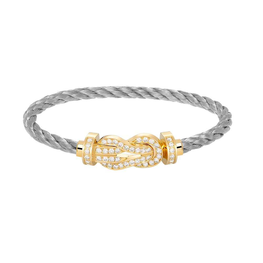 [Jesse jewelry]CHANCE LARGE 8 FIGURE BUCKLE FULLDIAMOND BRACELET GOLD