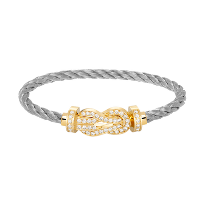 [Jesse jewelry]CHANCE LARGE 8 FIGURE BUCKLE FULLDIAMOND BRACELET GOLD