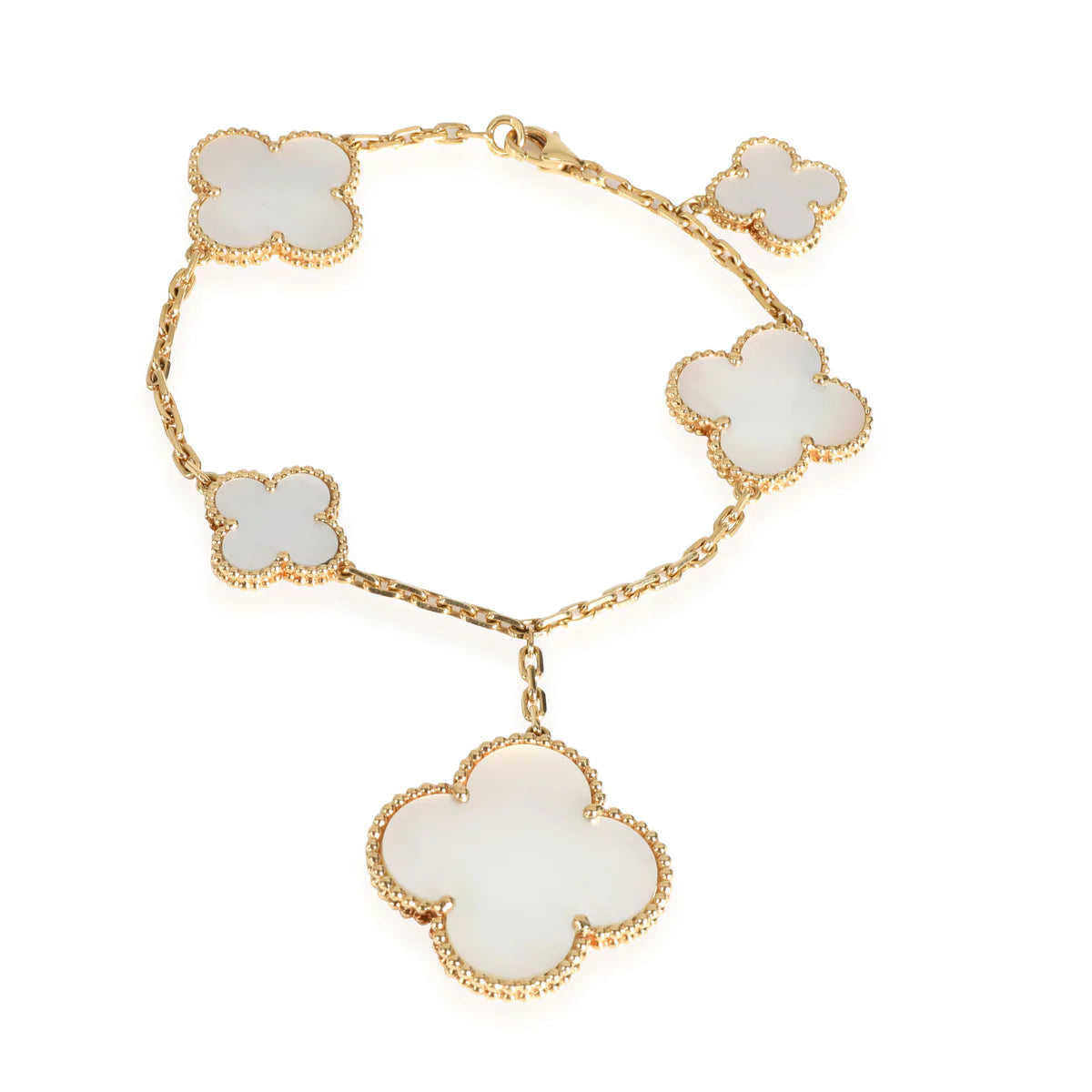 [Jesse jewelry]MAGIC CLOVER MOP GOLD BRACELET 5 MOTIFS