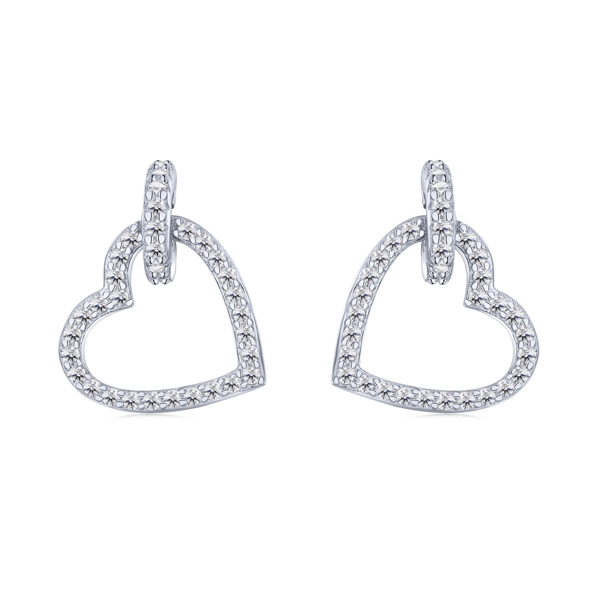 [Jesse jewelry]Dainty Heart Shape Earrings