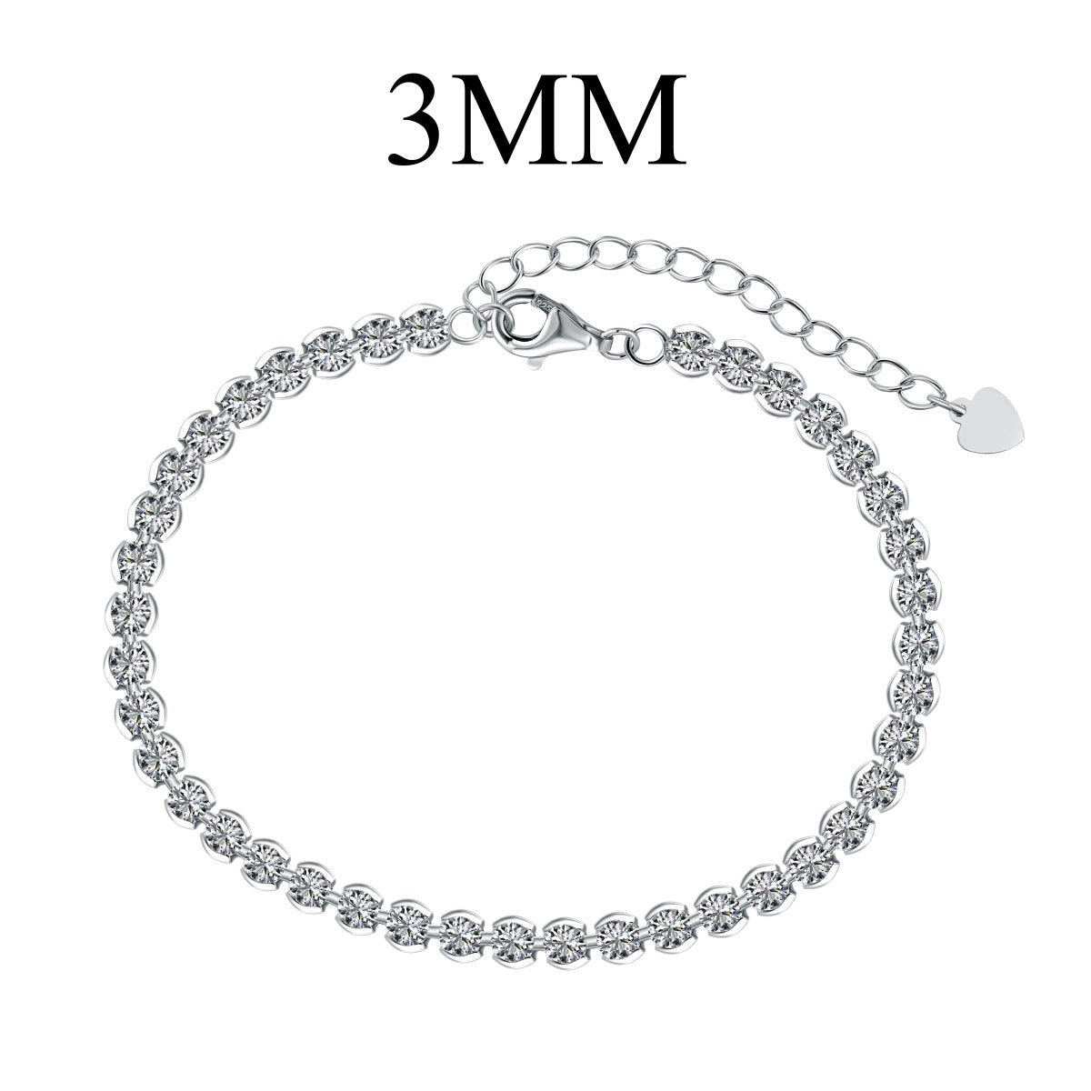 [Jesse jewelry]Ornate  Sparkling Round Cut Daily Bracelet