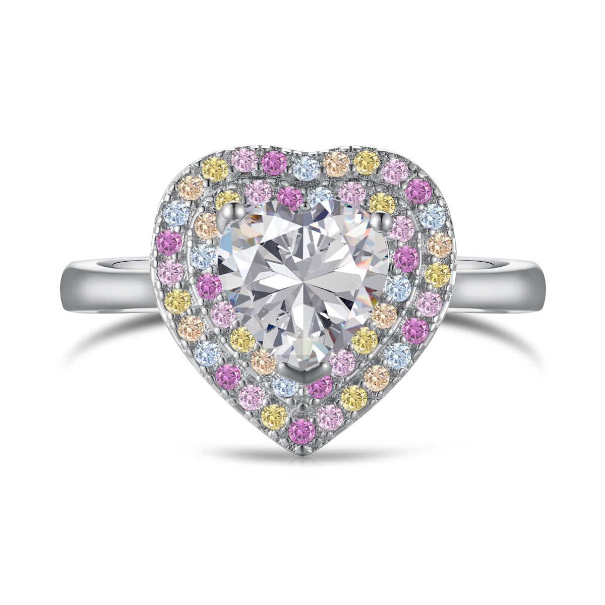 [Jesse jewelry]Delicate Ebullient Heart Shape Wedding Ring