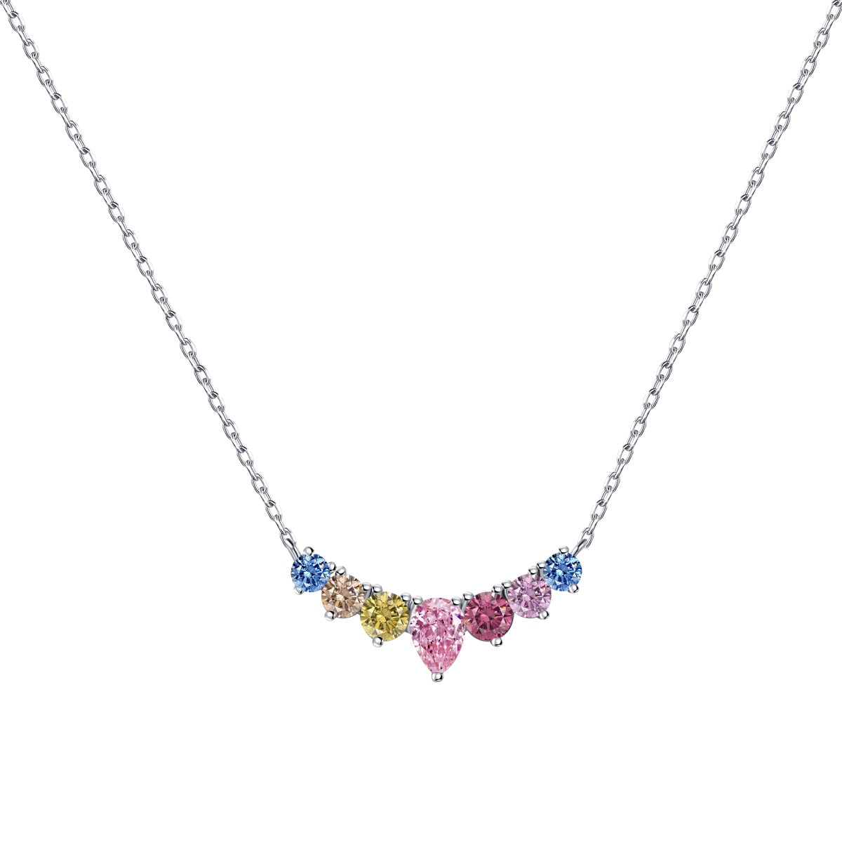 [Jesse jewelry]Dainty Colorful Heart Necklace