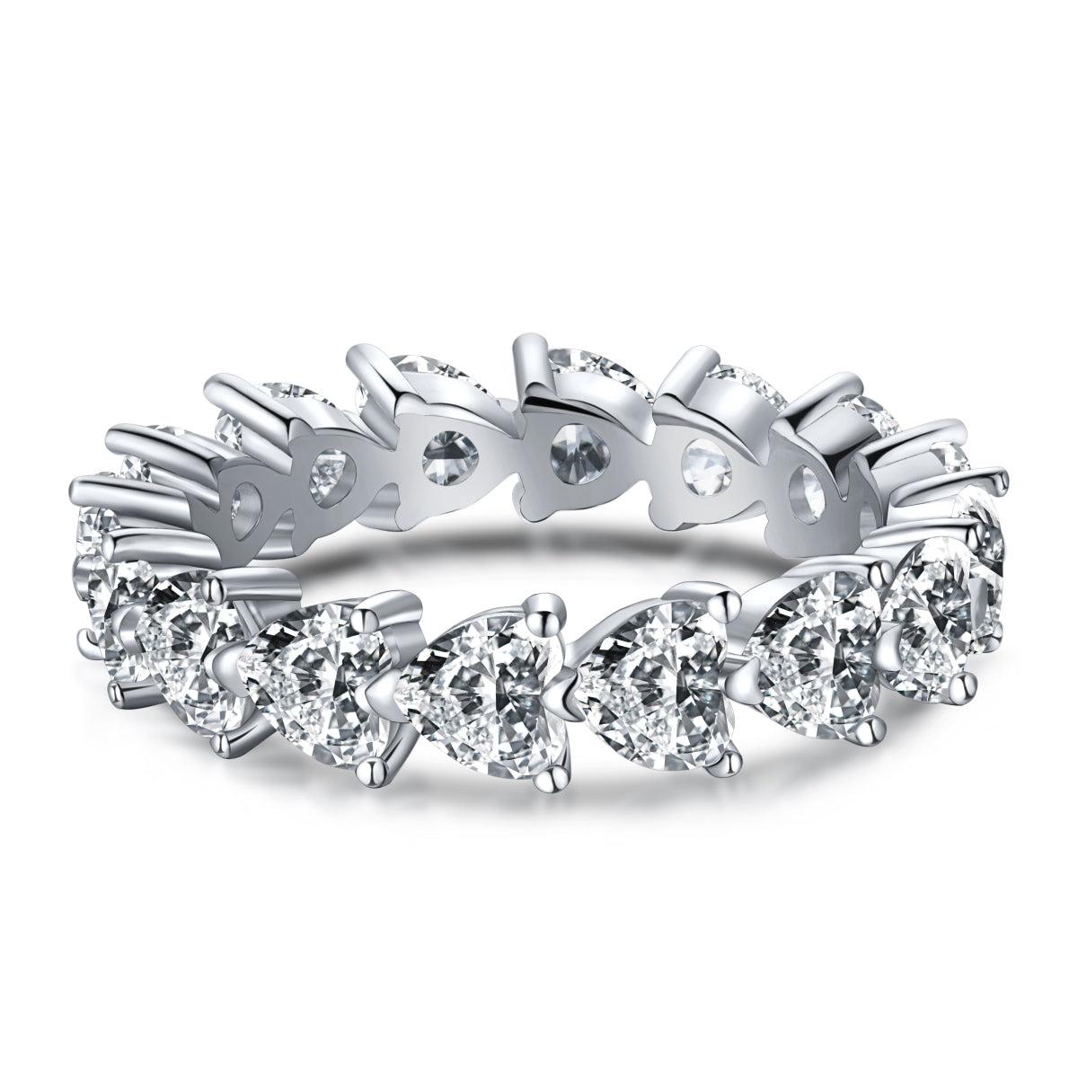 [Jesse jewelry]0.25 Carat Radiant Romance Heart Cut Lover Ring