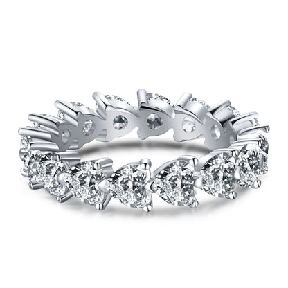 [Jesse jewelry]0.25 Carat Radiant Romance Heart Cut Lover Ring