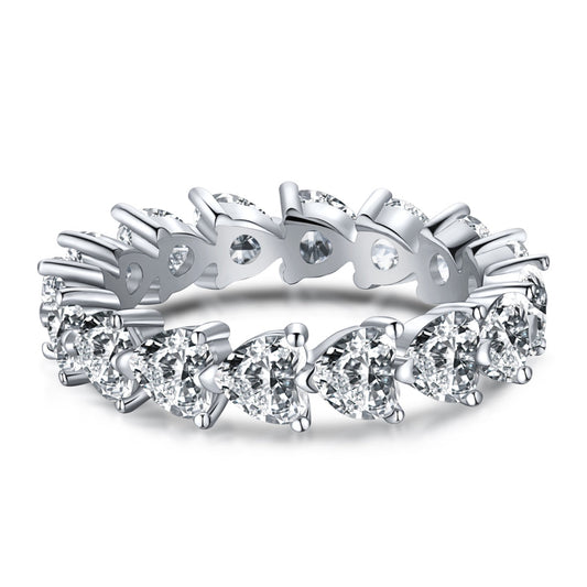 [Jesse jewelry]0.25 Carat Radiant Romance Heart Cut Lover Ring