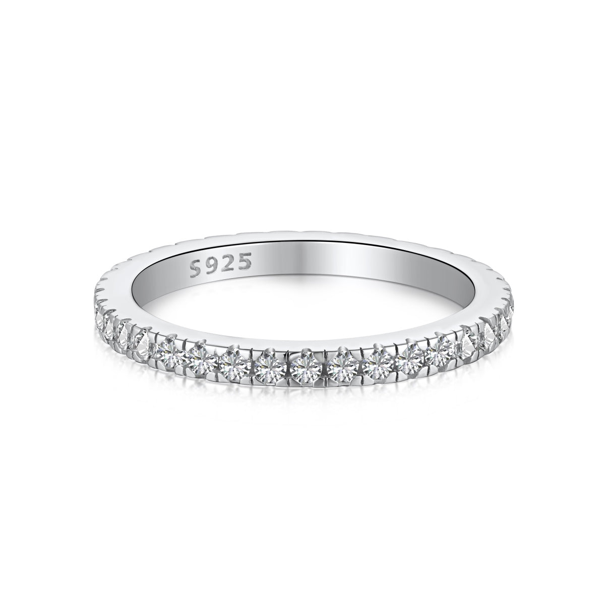 [Jesse jewelry]Delicate Sparkling Round Cut Daily Ring