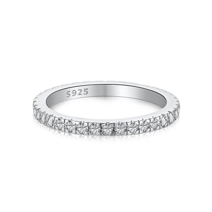 [Jesse jewelry]Delicate Sparkling Round Cut Daily Ring
