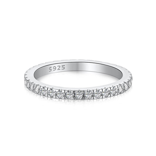 [Jesse jewelry]Delicate Sparkling Round Cut Daily Ring