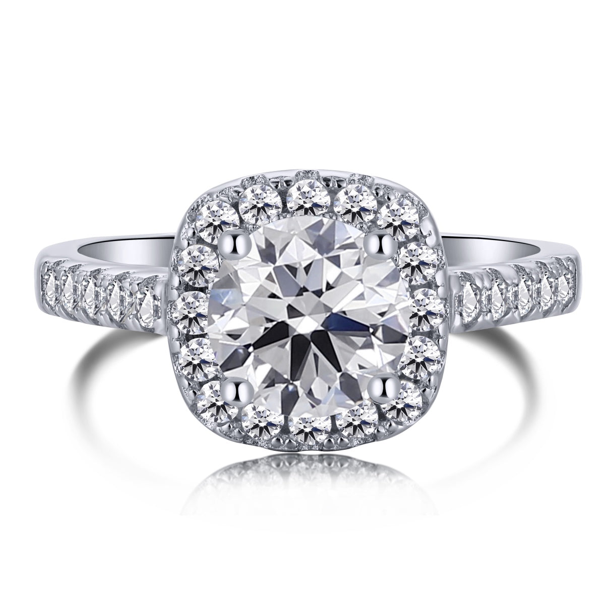 [Jesse jewelry]Dazzling Resplendent Round Cut Wedding Ring