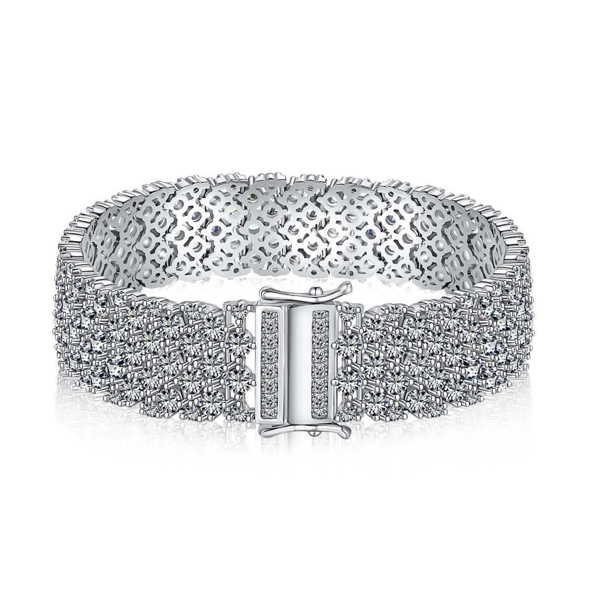 [Jesse jewelry]Ornate Elegant Round Cut Party Bracelet