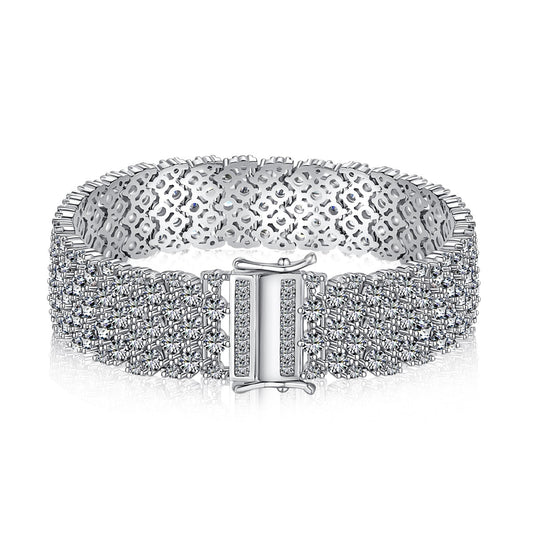 [Jesse jewelry]Ornate Elegant Round Cut Party Bracelet