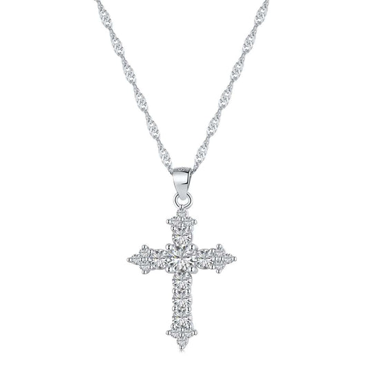 [Jesse jewelry]Delicate Cross Shape Necklace