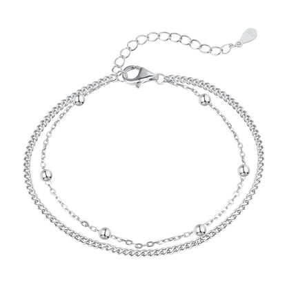 [Jesse jewelry]Delicate Bead Double Layer Bracelet