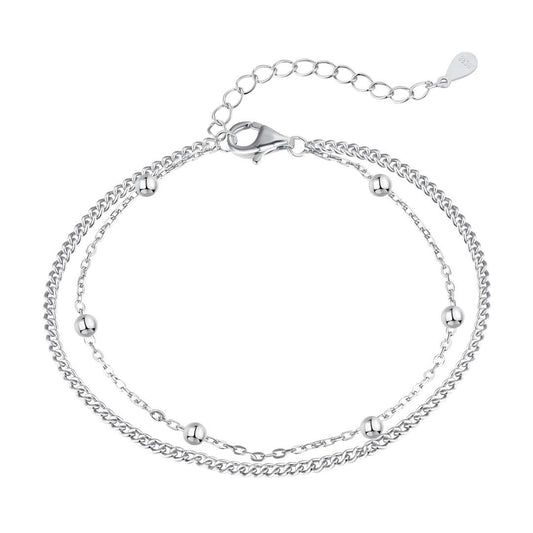 [Jesse jewelry]Delicate Bead Double Layer Bracelet