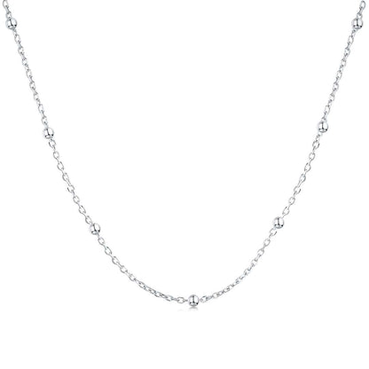 [Jesse jewelry]Small Bead Clavicle Chain Simple Necklace