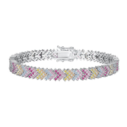 [Jesse jewelry]Ornate Sparkling Round Cut Party Bracelet