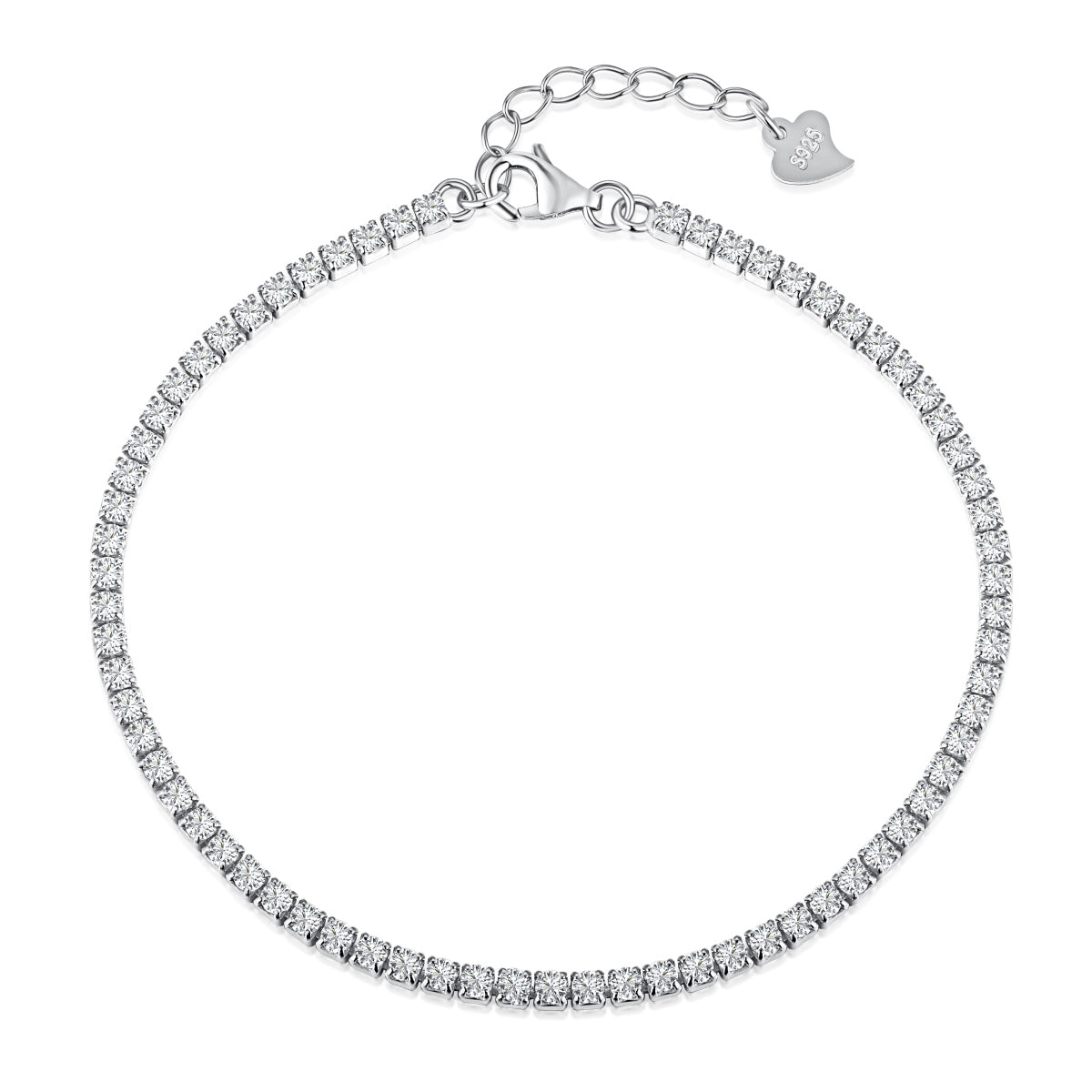 [Jesse jewelry]Radiant Shinning Princess Cut Tennis Bracelet