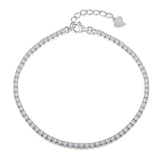 [Jesse jewelry]Radiant Shinning Princess Cut Tennis Bracelet