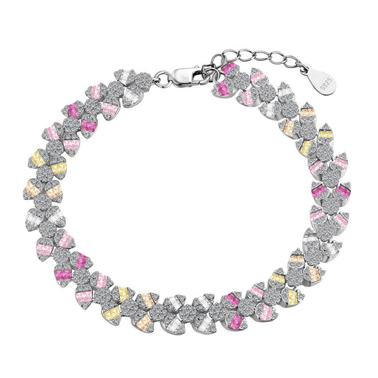 [Jesse jewelry]Dainty Exquisite Flower Shape Daily Bracelet