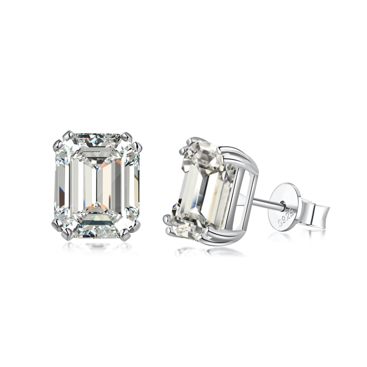 [Jesse jewelry]Dazzling Square Shape Earrings