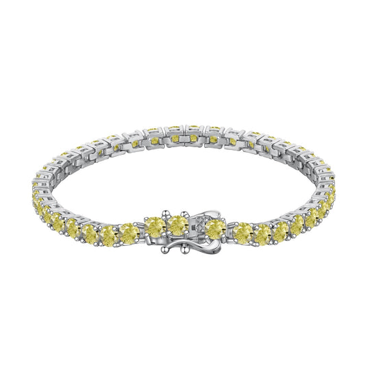 [Jesse jewelry]Ornate Dazzling Round Cut Tennis Bracelet