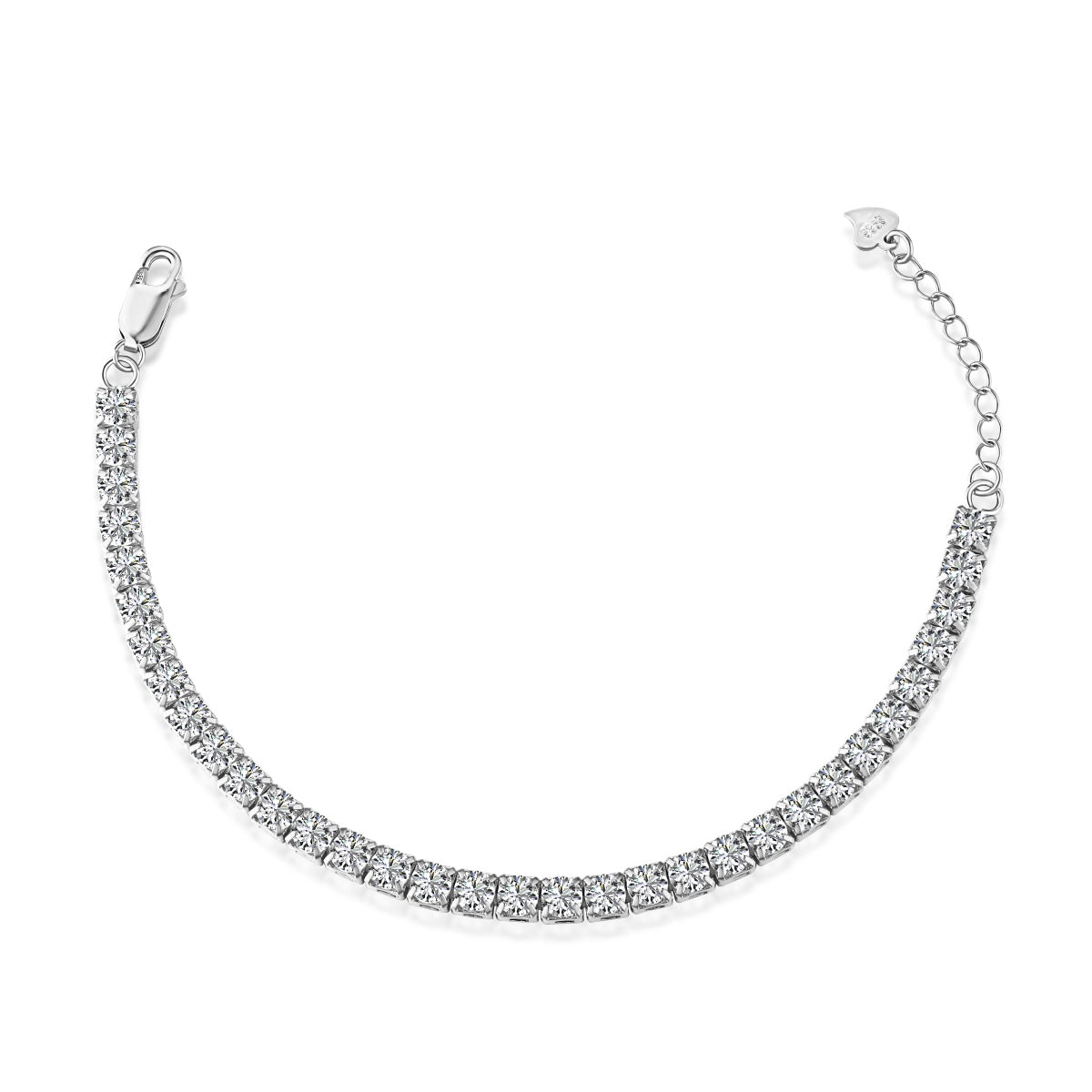[Jesse jewelry]Sparkling Radiant Princess Cut Tennis Bracelet