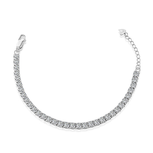[Jesse jewelry]Sparkling Radiant Princess Cut Tennis Bracelet
