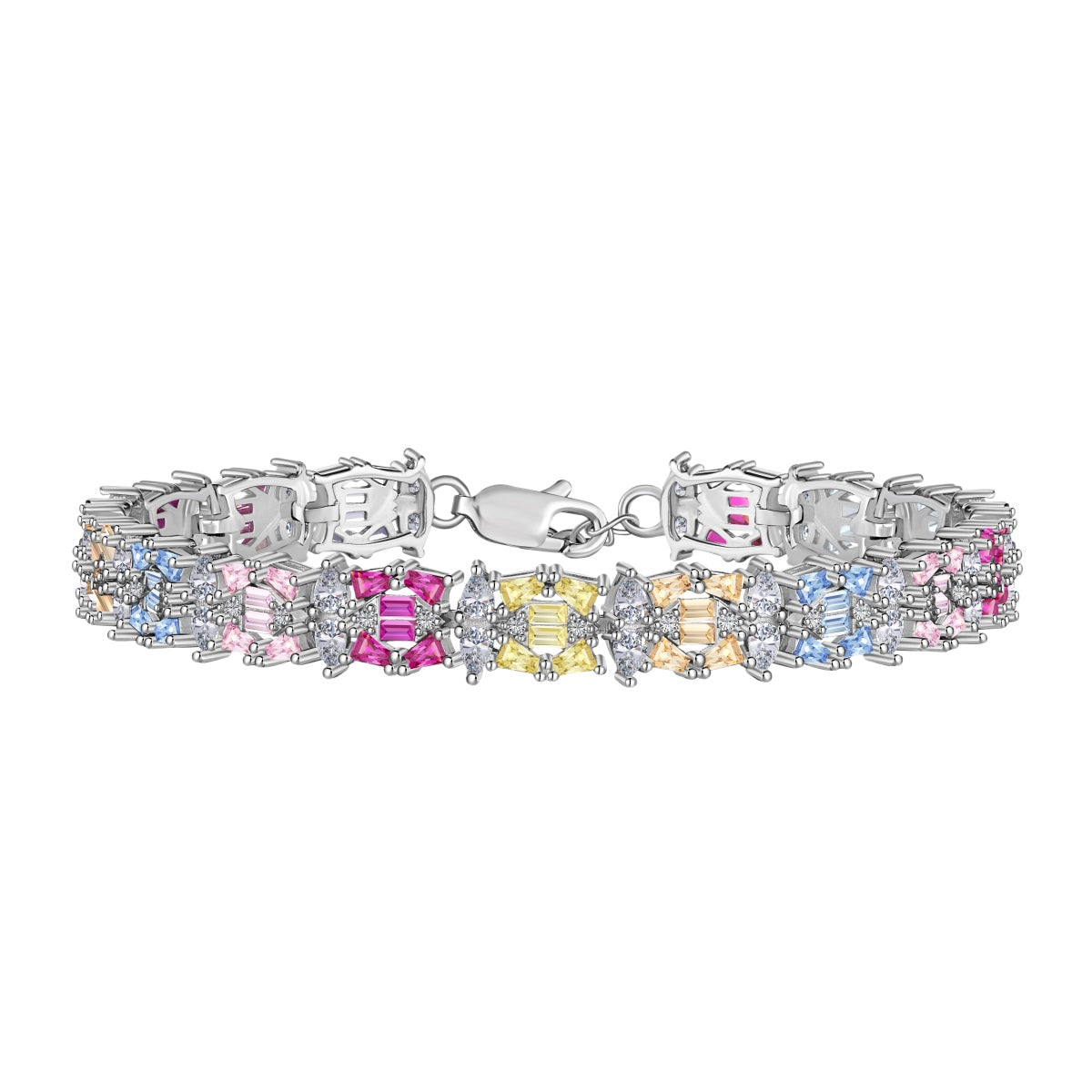 [Jesse jewelry]Delicate Colorful Multi Cut Party Bracelet