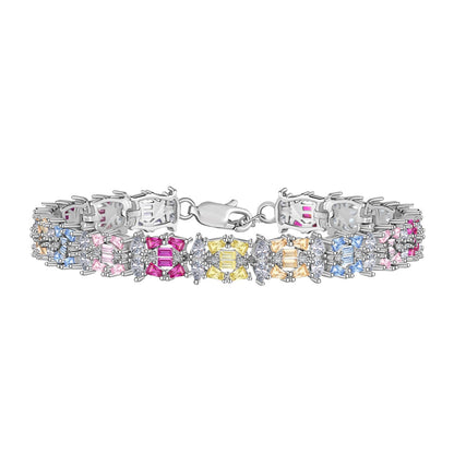 [Jesse jewelry]Delicate Colorful Multi Cut Party Bracelet