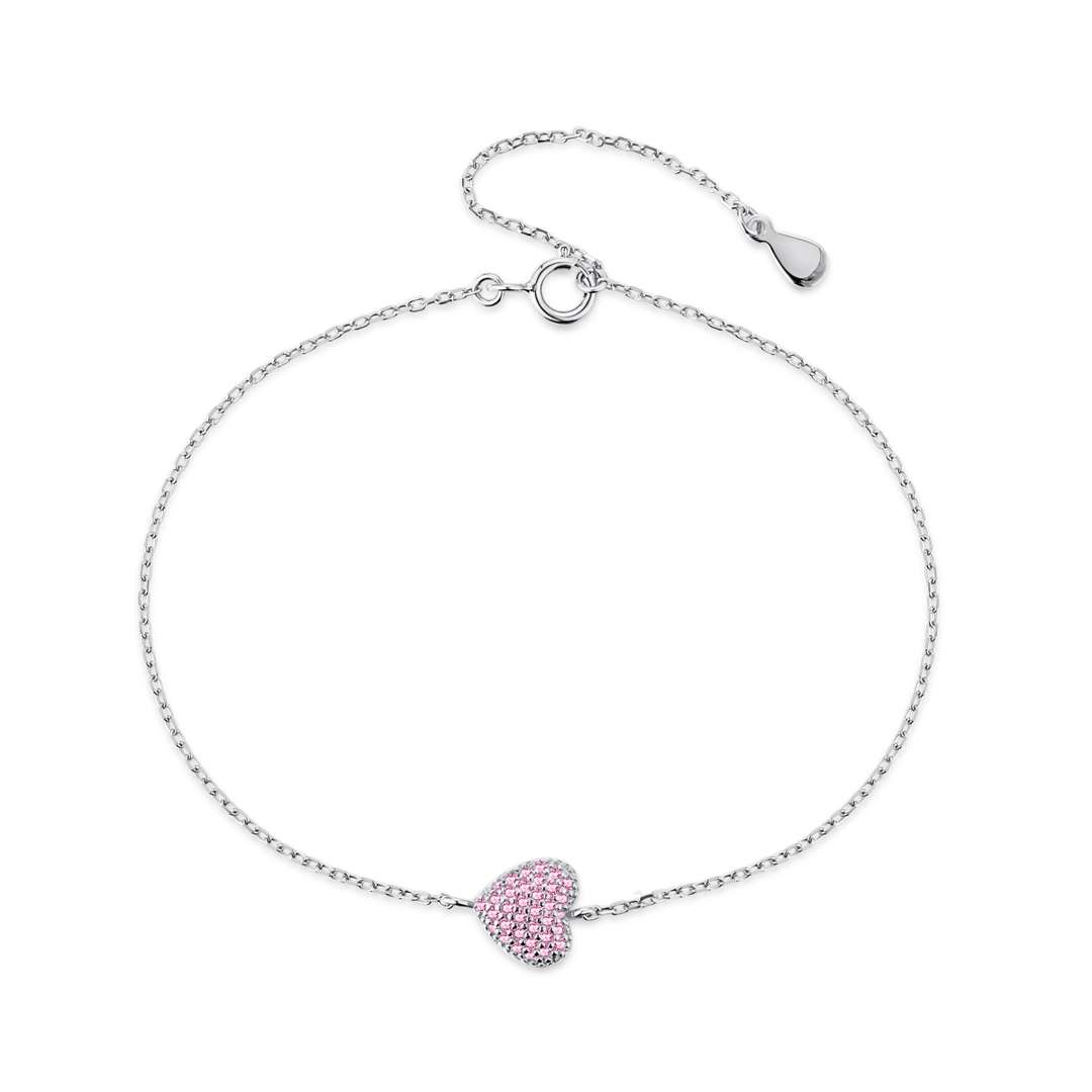[Jesse jewelry]Heart-Shaped Gentle and Versatile Bracelet