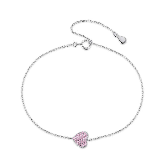 [Jesse jewelry]Heart-Shaped Gentle and Versatile Bracelet