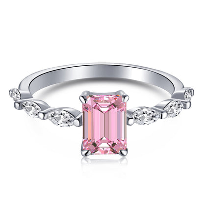 [Jesse jewelry]1.0 Carat Dainty Resplendent Radiant Cut Daily Ring