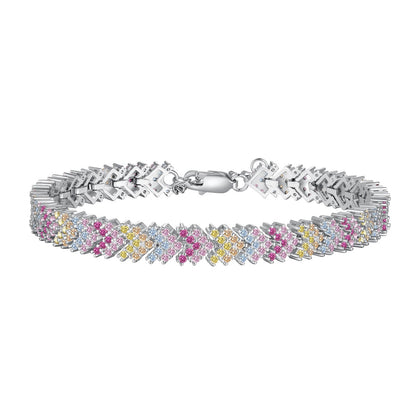 [Jesse jewelry]Ornate Sparkling Round Cut Party Bracelet