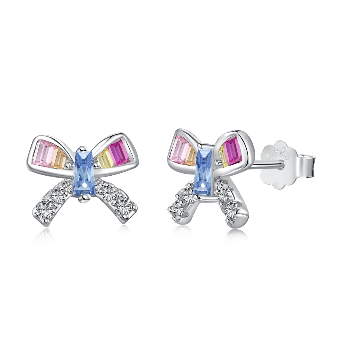 [Jesse jewelry]Ornate Butterfly Shape Daily Earrings