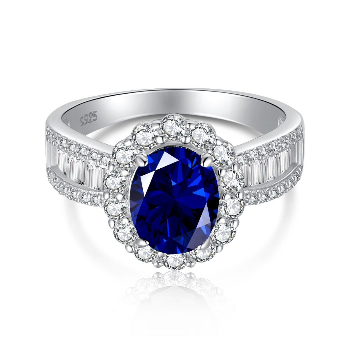 [Jesse jewelry]1.5 Carat Dazzling Charming Oval Cut Banquet Ring