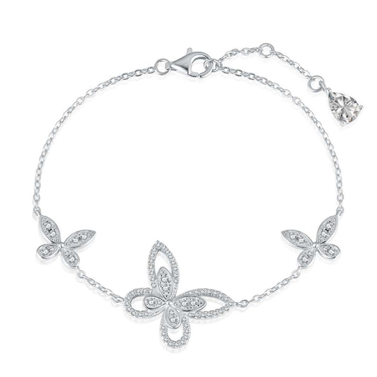 [Jesse jewelry]Delicate Butterfly Pendant Bracelet