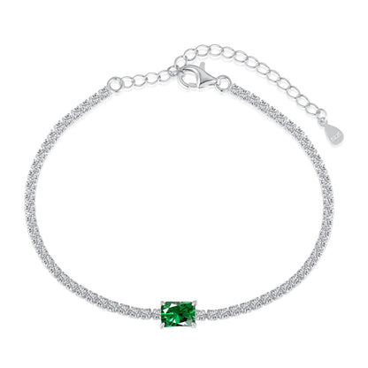 [Jesse jewelry]1.0 Carat Unique Emerald Cut Banquet Bracelet
