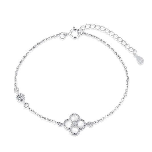 [Jesse jewelry]Delicate Four Leaf Clover Bracelet