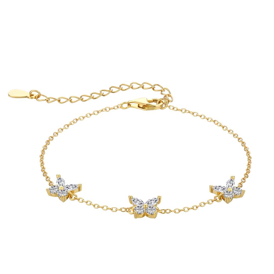 [Jesse jewelry]Radiant Butterfly Shape Necklace