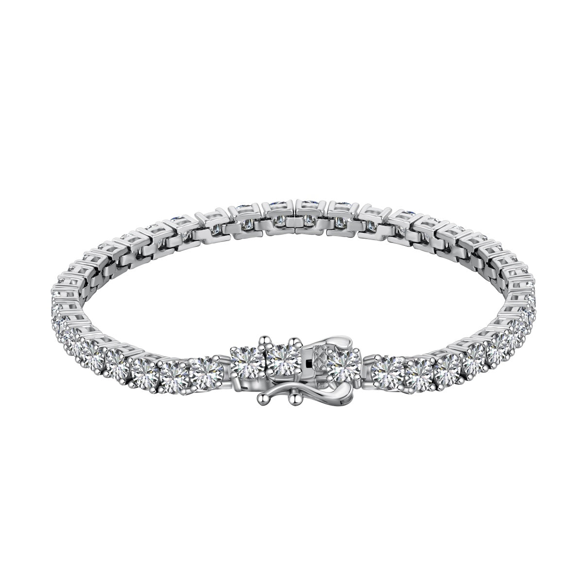 [Jesse jewelry]Luxurious Ornate Round Cut Tennis Bracelet