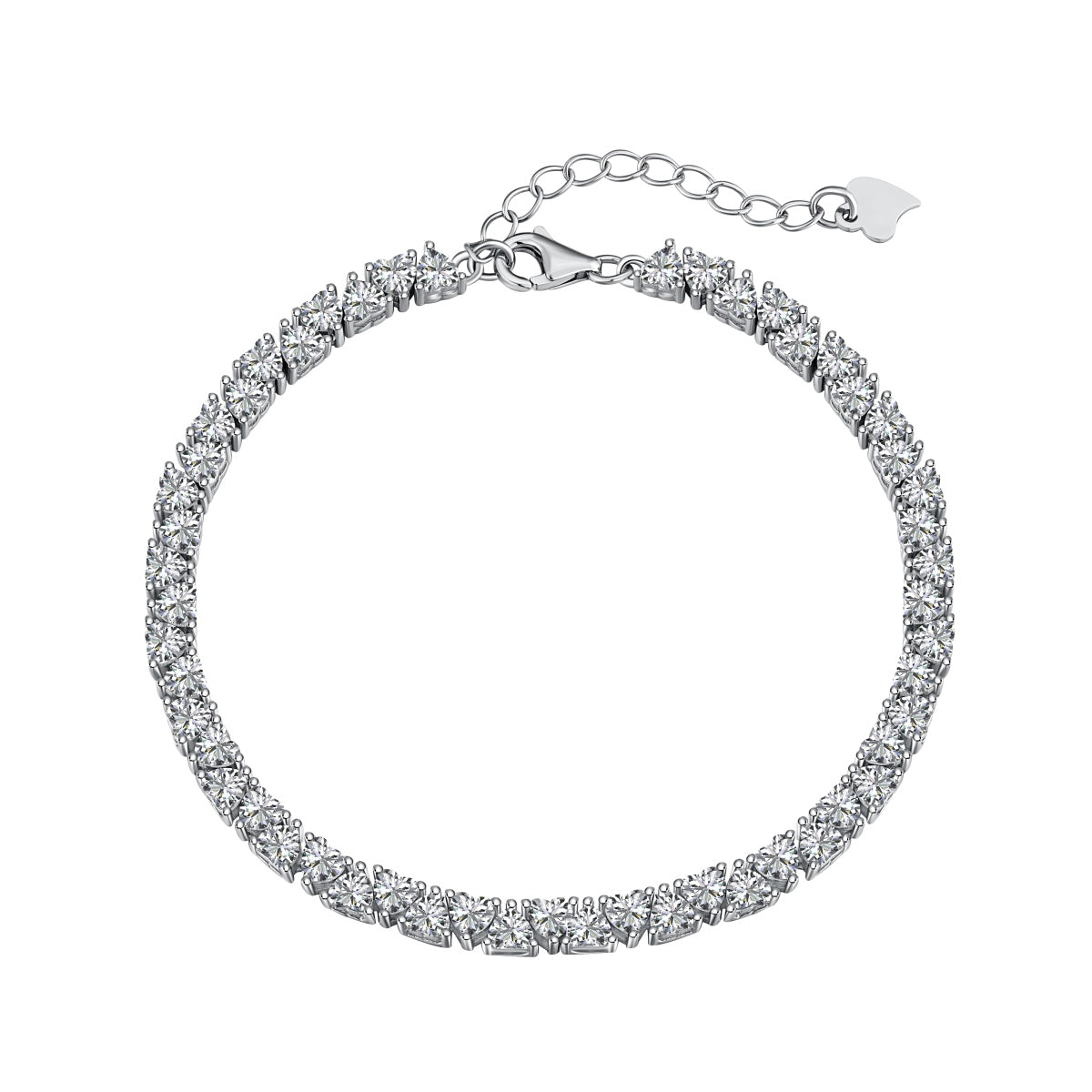 [Jesse jewelry]Dazzling Romantic Heart Shape Lover Bracelet