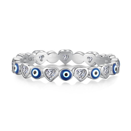 [Jesse jewelry]Radiant Colorful Round Shape Daily Ring