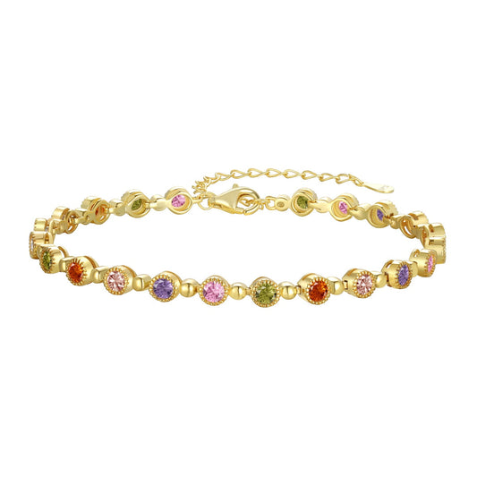 [Jesse jewelry]Sparkling Exquisite Round Cut Party Bracelet