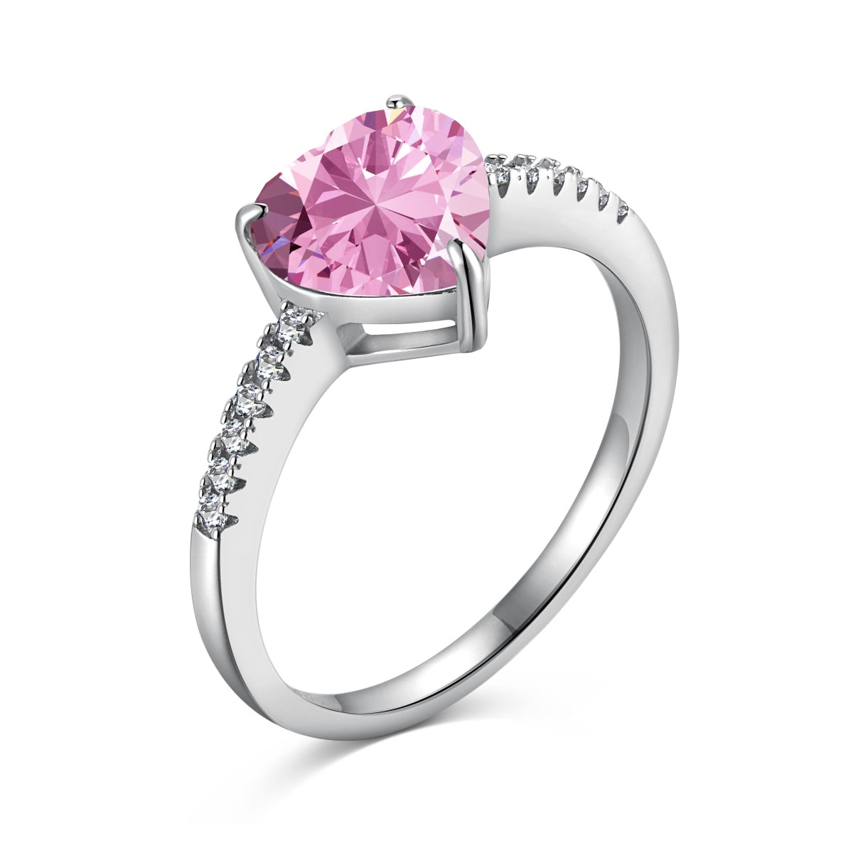 [Jesse jewelry]2.0 Carat Dazzling Lustrous Heart Cut Lover Ring