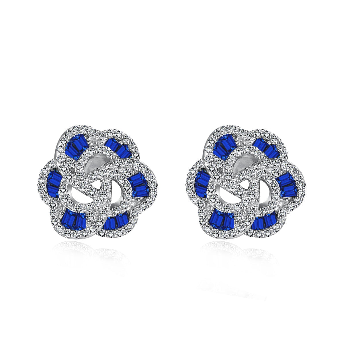 [Jesse jewelry]Exquisite Flower Shape Daily Earrings