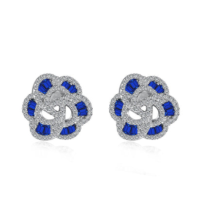 [Jesse jewelry]Exquisite Flower Shape Daily Earrings