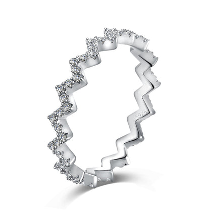 [Jesse jewelry]Delicate Enchanting Wave Shape Daily Ring